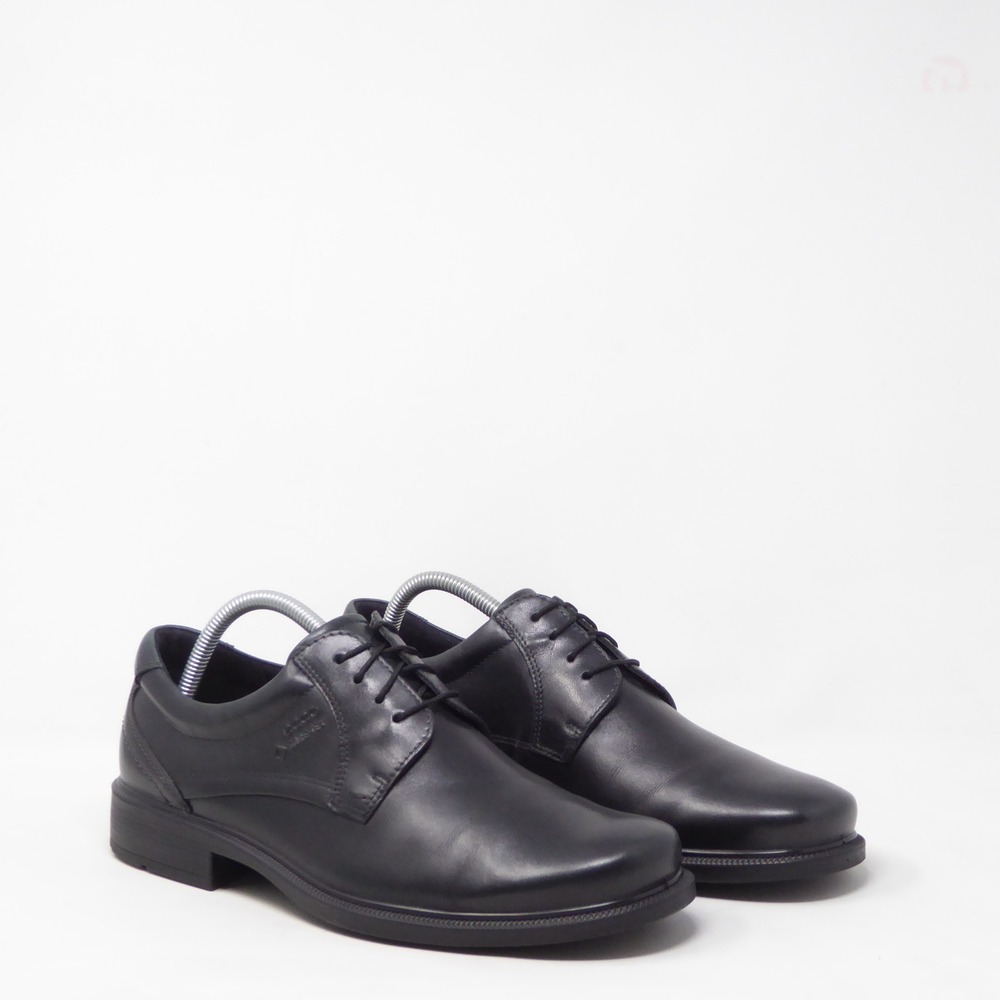 Ecco Mens Oxfords Dress Shoes Black Gore-Tex Leather Lace Up 42 / 8-8.5